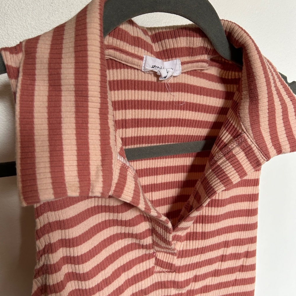 Ribbed Y2K  Stitch & Pine cropped top